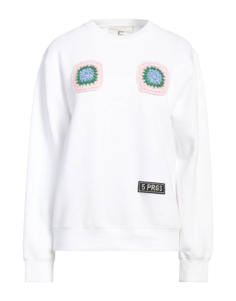 5 PROGRESS Sweatshirt Damen Weiß von 5 PROGRESS
