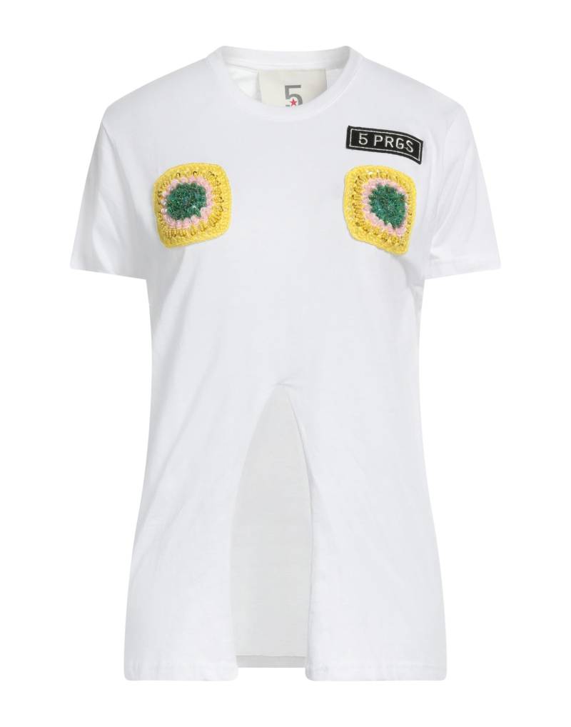5 PROGRESS T-shirts Damen Weiß von 5 PROGRESS