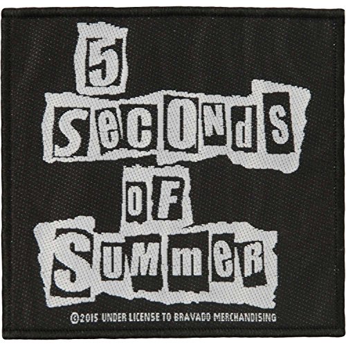5 SECONDS OF SUMMER RIPPED LOGO Patch/ Aufnäher von 5 Seconds of Summer