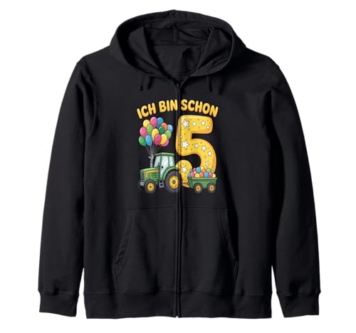 Kinder 5 Geburtstag Junge Traktor Outfit Ich Bin Schon 5 Kapuzenjacke Kinder 5 Geburtstag Junge Traktor Outfit Ich Bin Schon 5 Kapuzenjacke von 5 Year Tractors Birthday