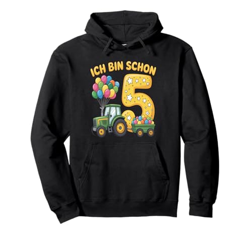 Kinder 5 Geburtstag Junge Traktor Outfit Ich Bin Schon 5 Pullover Hoodie Kinder 5 Geburtstag Junge Traktor Outfit Ich Bin Schon 5 Pullover Hoodie von 5 Year Tractors Birthday