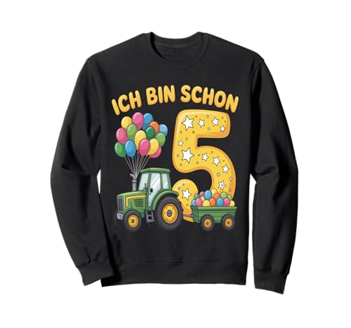Kinder 5 Geburtstag Junge Traktor Outfit Ich Bin Schon 5 Sweatshirt Kinder 5 Geburtstag Junge Traktor Outfit Ich Bin Schon 5 Sweatshirt von 5 Year Tractors Birthday