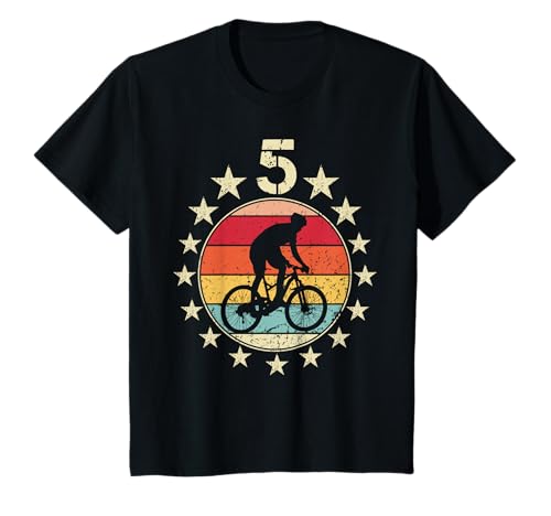 5. Geburtstag Fahrrad 5 Jahre altes Fahrrad Geburtstag Junge Mädchen T-Shirt von 5 Years Old Birthday Bike Lovers