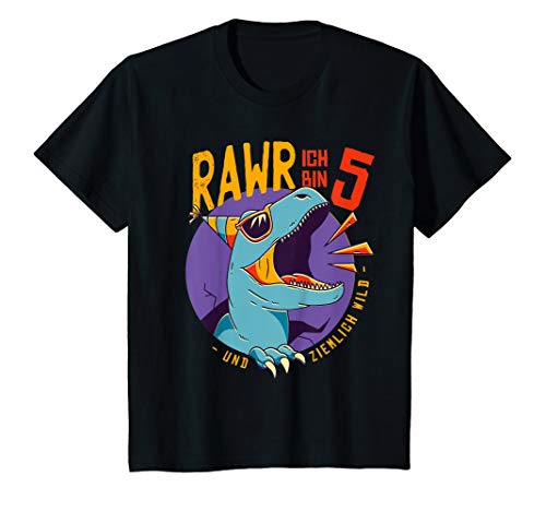 Kinder Dinosaurier 5. Geburtstag 5 Jahre Geburtstagsshirt Dino T-Shirt Kinder Dinosaurier 5. Geburtstag 5 Jahre Geburtstagsshirt Dino T-Shirt von 5. Geburtstag Dino Geschenk-Ideen