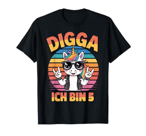 5. Geburtstag Mädchen Geschenk Einhorn 5 Jahre Deko Lustig T-Shirt von 5. Geburtstag Geschenk Junge Geschenkidee