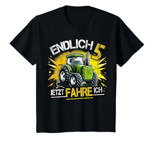 Kinder Endlich 5 5. Geburtstag Traktor Trekker Junge Fünf Fünfter T-Shirt Kinder Endlich 5 5. Geburtstag Traktor Trekker Junge Fünf Fünfter T-Shirt von 5. Geburtstag Geschenke & Geburtstagsshirt