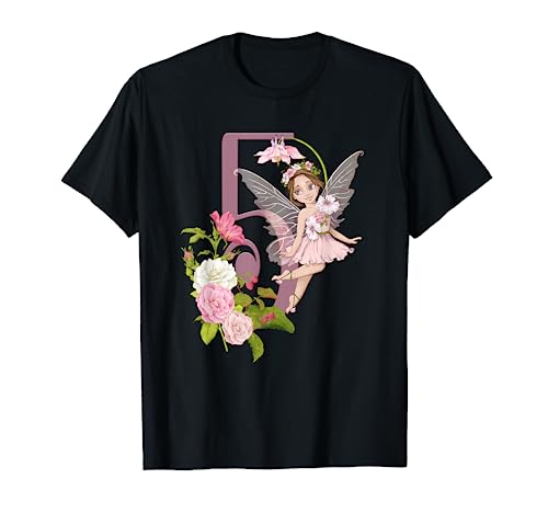 5. Geburtstag Fee Mädchen Pfirsich Fee Latina Feen T-Shirt von 5. Geburtstag T-Shirts NYC