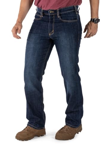 5.11 Tactical Herren Defender-Flex Straight Jeans Mechanisches Stretchgewebe Klassische Taschen Stil 74477 von 5.11