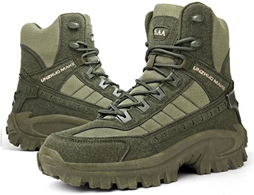 5.AA B2100 Tactical Boot mit YKK-Zipper Schlüsselanhänger Wanderstiefel Wanderhalbschuhe Grün 40EU von 5.AA