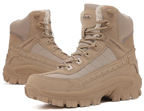 5.AA B666 Plüschfutter Shoe Straps Militärstiefel mit seitlichem Reißverschluss Wanderhalbschuhe Wüstengelb 42EU von 5.AA