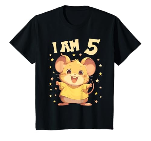 Kinder 5 Jahre alt Mäuse Maus 5. Geburtstag T-Shirt von 5.Geburtstag Mäuse Maus Shop