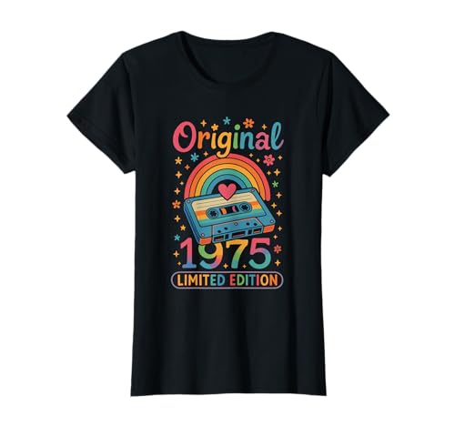Damen 50 Geburtstag Frauen Original 1975 Limited Edition T-Shirt Damen 50 Geburtstag Frauen Original 1975 Limited Edition T-Shirt von 50 Geburtstag Frauen 1975 Retro Original