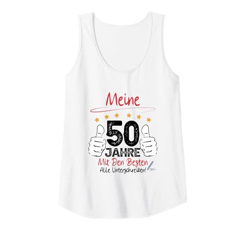 Damen Meine 50. Geburtstag Frau Lustiges Gästebuch Outfit 50 Jahre Tank Top Damen Meine 50. Geburtstag Frau Lustiges Gästebuch Outfit 50 Jahre Tank Top von 50 Jahre Gästebuch Frau - PrintTeeShop
