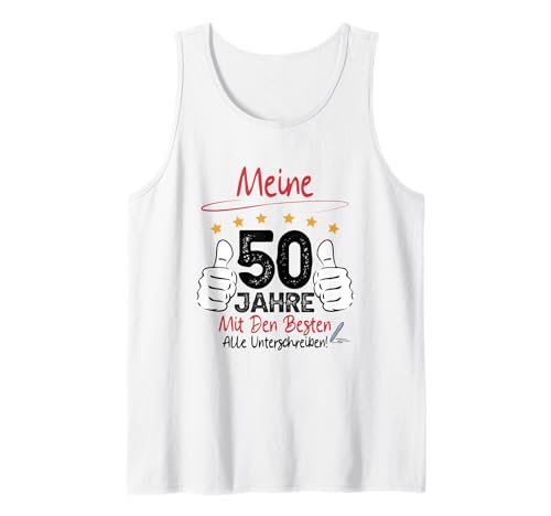 Herren Mein 50. Geburtstag Mann Lustiges Gästebuch Outfit 50 Jahre Tank Top Herren Mein 50. Geburtstag Mann Lustiges Gästebuch Outfit 50 Jahre Tank Top von 50 Jahre Gästebuch Mann - PrintTeeShop