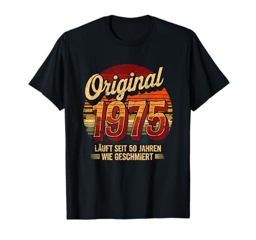 1975 Läuft seit 50 Jahren 50. Geburtstag Männer T-Shirt von 50 Jahre Geburtstag Mann