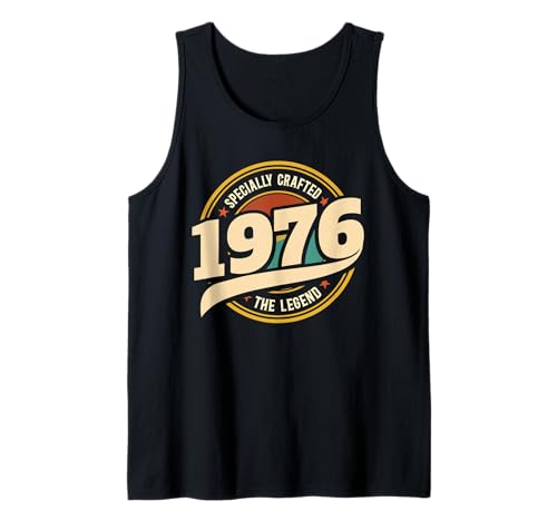 Vintage 50 Jahre Jahrgang 1976 Legende Geburtstag Männer Tank Top von 50 Jahre Mann Geburtstag Jahrgang 1976 Ideen