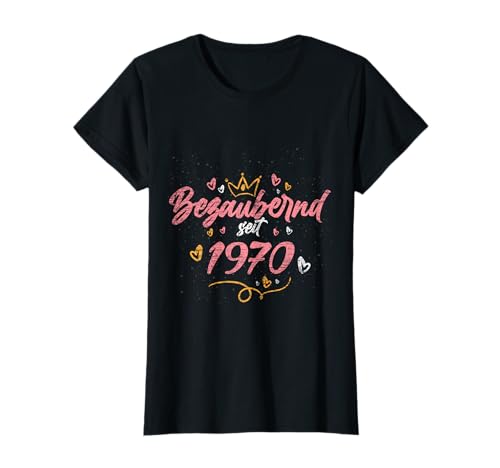 Bezaubernd seit 1970 Geschenk Frauen 52. Geburtstag T-Shirt von 52 Jahre alt Geburtstag Geschenk Frauen 1970