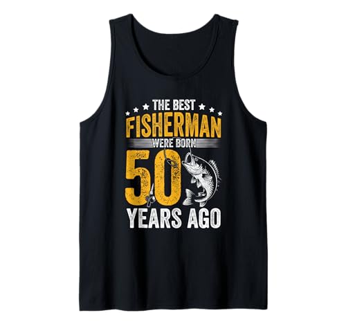 Herren DIE BESTEN Angler WURDEN VOR 50 Jahren GEBOREN Tank Top Herren DIE BESTEN Angler WURDEN VOR 50 Jahren GEBOREN Tank Top von 50. Geburtstag Fischer