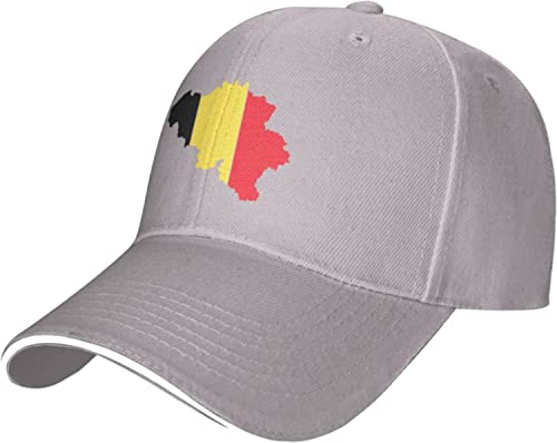 501 Baseball Cap Belgien-Geländekarte Golf Caps Verstellbare Baseballmütze Mode Baseballkappe Für Außenbereich Running Reisen von 501