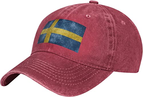 501 Baseball Cap Flagge Von Schweden Baseballmütze Mode Baseballkappe Klassisch Golf Caps Für Reisen Outdoor Running von 501