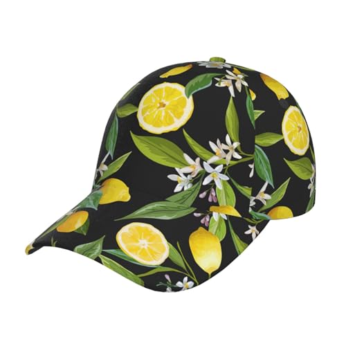 501 Baseball Cap Gelbe Zitrone Golf Caps Casual Trucker Hut Verstellbare Baseballkappe Für Outdoor Running Reisen von 501
