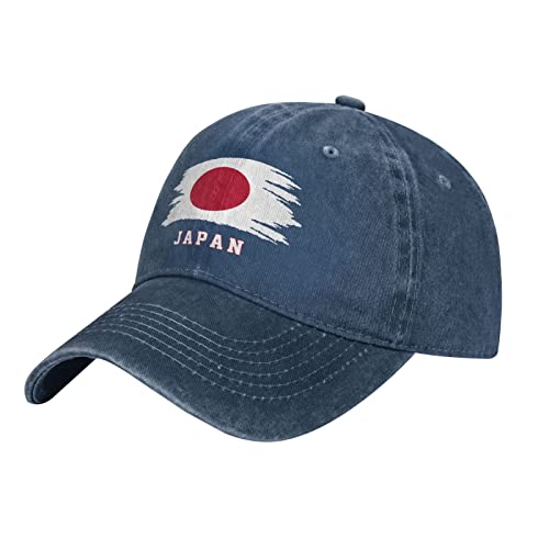 501 Damen Herren Trucker Kappe Japan-Flagge Japanisch Baseball Kappe Mütze Verstellbar Baseballkappe Vintage Baseboard Baseballkappe Für Tennis Wander Sport von 501