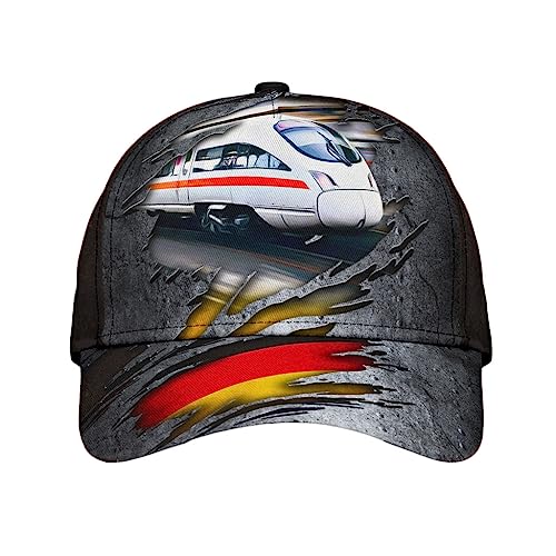 501 Deutsche Bahn Metallgrau Herren Damen Baseball Kappe Mütze Leicht Baseball Cap Baumwolle Angeln Hüte Für Angeln Draussen Sport von 501