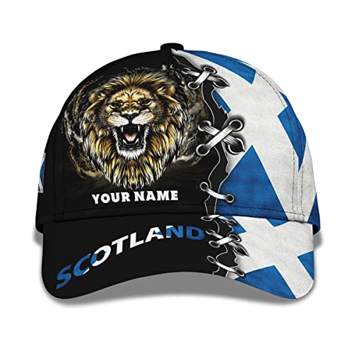 501 Freizeit Basecap 3D-Schottland-Löwe Sonnenblende Mütze Original Golf Caps Outdoor Capatmungsaktive Mütze Für Auf Reisen, Herren, Reisen von 501