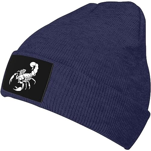 501 Herren Damen Sportmütze Schwarzer Skorpion Beanie Bequeme Strickmütze Warme Slouchy Beanie Mütze Für Winter Adult Laufen von 501