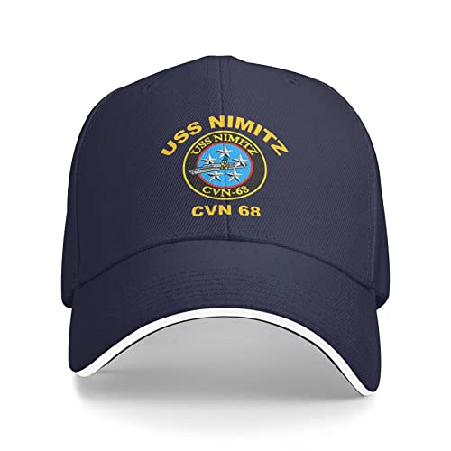 501 Schirmmütze Basecap USS Nimitz Cvn-68 Golf Caps Baumwolle Capatmungsaktive Mütze Verstellbare Baseball Kappe Für Herren, Reisen, Auf Reisen von 501