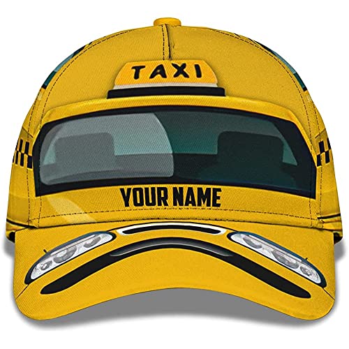 501 Sonnenblende Mütze Taxi Car Design 3D Gedruckt Für Fahrer Baseball Cap Original Freizeit Basecap Freizeit Baseballkappe Für Herren, Damen, Auf Reisen von 501