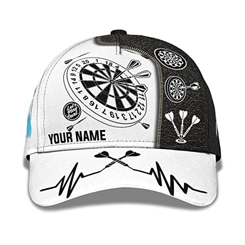 Baseballmütze Let's Play Dart Dartboard Arrow America Flag Design 3D Gedruckt Basecap Freizeit Baseball Cap Casual Capatmungsaktive Mütze Für Herren, Teenager, Auf Reisen von 501