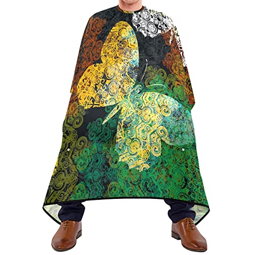 Friseurumhang 140x168cm, Abstrakter Schmetterling Unisex Friseure Kleid Mode Friseur Cape Wasserdicht Herren Umhang, Für Friseursalon, Erwachsene, Färben von 501