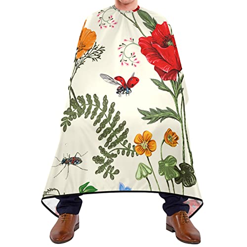 Friseurumhang 140x168cm, Blumen Und Urlaub Professionelle Friseure Kleid Mode Herren Umhang Wasserdicht Friseur Umhänge, Für Barbershops, Kinder, Erwachsene von 501