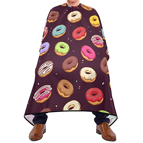 Friseurumhang 140x168cm, Regenbogen Donuts Professionelle Friseure Kleid Mode Friseur Umhang Wasserdicht Barbier Umhang, Für Färben, Barbershops, Kinder von 501