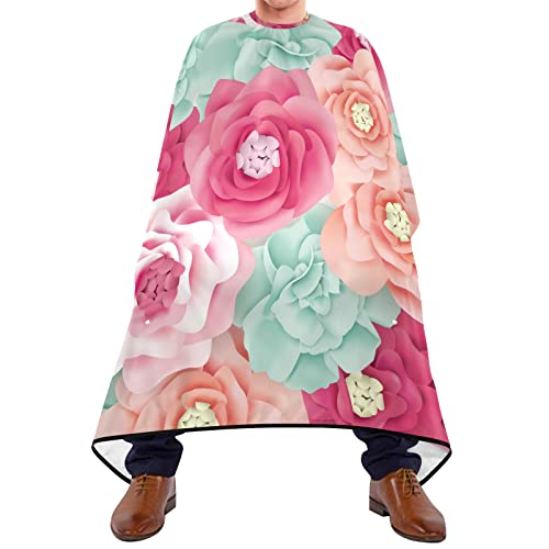 Friseurumhang 140x168cm, Rose Barbiere Cape Mode Friseur Cape Wasserdicht Professionelle Friseure Kleid, Für Barbier, Kinder, Erwachsene von 501