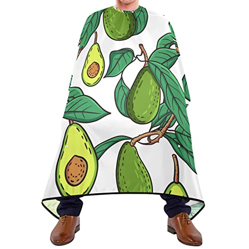 Friseurumhang 140x168cm, Tropische Avocadoblätter Unisex Friseure Kleid Mode Salon Barbier Umhang Einstellbare Unisex Friseurumhang, Für Kinder, Barbier, Färben von 501