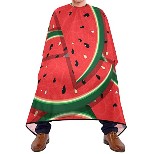 Friseurumhang 140x168cm, Wassermelone Salon Barbier Umhang Mode Friseur Cape Wasserdicht Unisex Friseurumhang, Für Kinder, Barbier, Erwachsene von 501