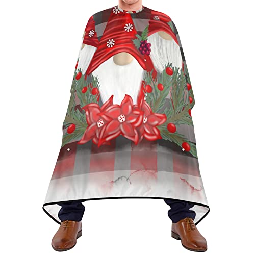 Friseurumhang 140x168cm, Weihnachtszwerg Unisex Friseurumhang Professionelle Barbiere Cape Einstellbare Herren Umhang, Für Barbershops, Kinder, Barbier von 501