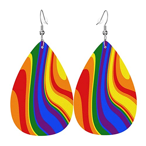 Ohrringe Lgbtq Pride Mouth Rainbow Gay Baumeln Ohrringe Mode Leichte Leder Ohrringe Dekorative Ohrringe Baumeln Für Mädchen Schmuck Frauen von 501
