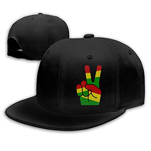 539 Freizeit Basecap Rasta-Friedensfinger Baseball Cap Leichtgewicht Trucker Baseballcap Retro Golf Caps Für Reisen, Running, Teenager von 539