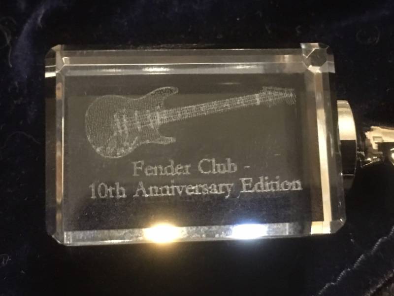 Fender Club 20. Jahrestag Ausgabe 3D Glas Hologramm von 5426408