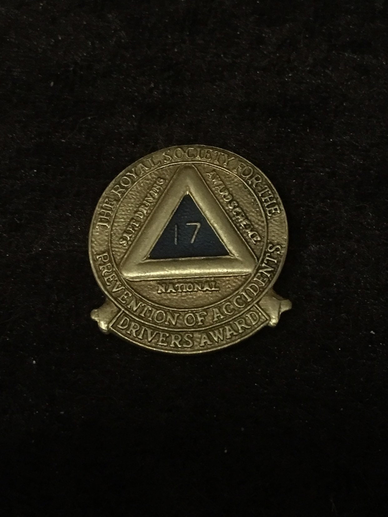 Seltene Vintage Die Königliche Gesellschaft Für Prävention Von Unfälle 17 Jahre Treiber Award von 5426408