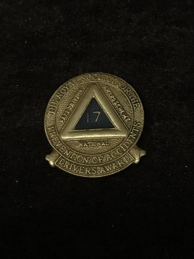 Seltene Vintage Die Königliche Gesellschaft Für Prävention Von Unfälle 17 Jahre Treiber Award von 5426408