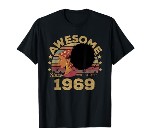 Retro Vintage Birthday 1969 Limited Edition Woman and Girl T-Shirt von 54th BDay Gifts 54 Years Of Being Awesome