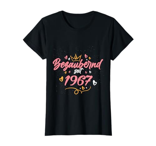 Bezaubernd seit 1967 Geschenk Frauen 55. Geburtstag T-Shirt von 55 Jahre alt Geburtstag Geschenk Frauen 1967
