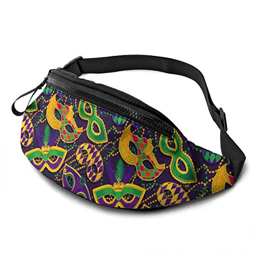 Gürteltasche Bunte Maske Für Karneval Brusttasche Atmungsaktiv,Stylisch Umhängetaschen Für Running Damen Fahrrad 14X35cm von 550