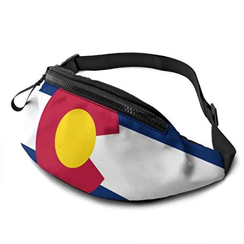 Gürteltasche Colorado-Flagge Schultertaschen Stylisch,Mit Reißverschluss Bauchtasche Für Outdoor Herren Spazieren 14X35cm von 550