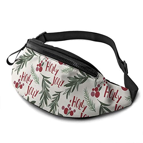 Gürteltasche Olly-Blatt Mit Beeren Sport Gürteltasche Mode,Große Kapazität Bauchtasche Für Damen Hundetraining Fahrrad 14X35cm von 550