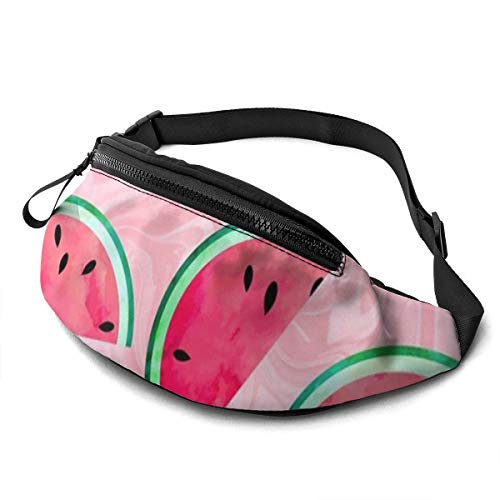 Gürteltasche Rosa Wassermelonenscheibe Lauftasche Stylisch,Mode Sport Hüfttasche Für Herren Radfahren Fitness 14X35cm von 550